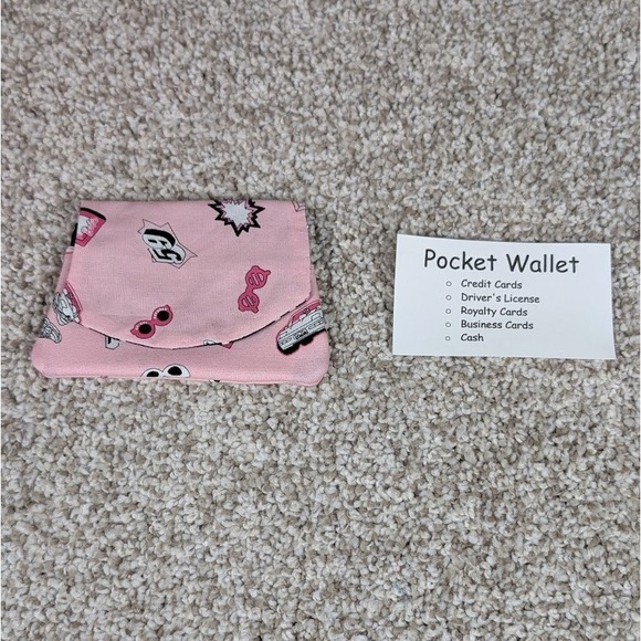 Handmade Pocket Wallet Credit Card Holder 1950s Style Rockabilly - Picture 1 of 6